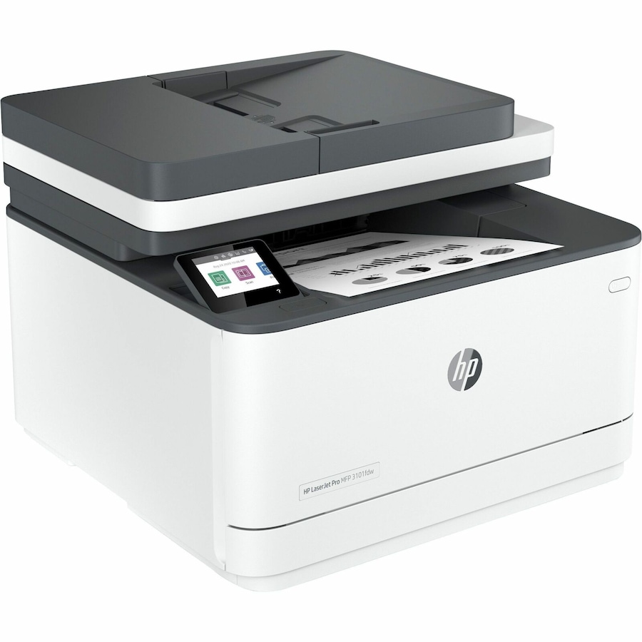 HP LaserJet Pro 3101fdw Wireless Laser Multifunction Printer - Monochrome - Copier/Fax/Printer/Scanner - 35 ppm Mono Print - 1200 x 1200 dpi Print -