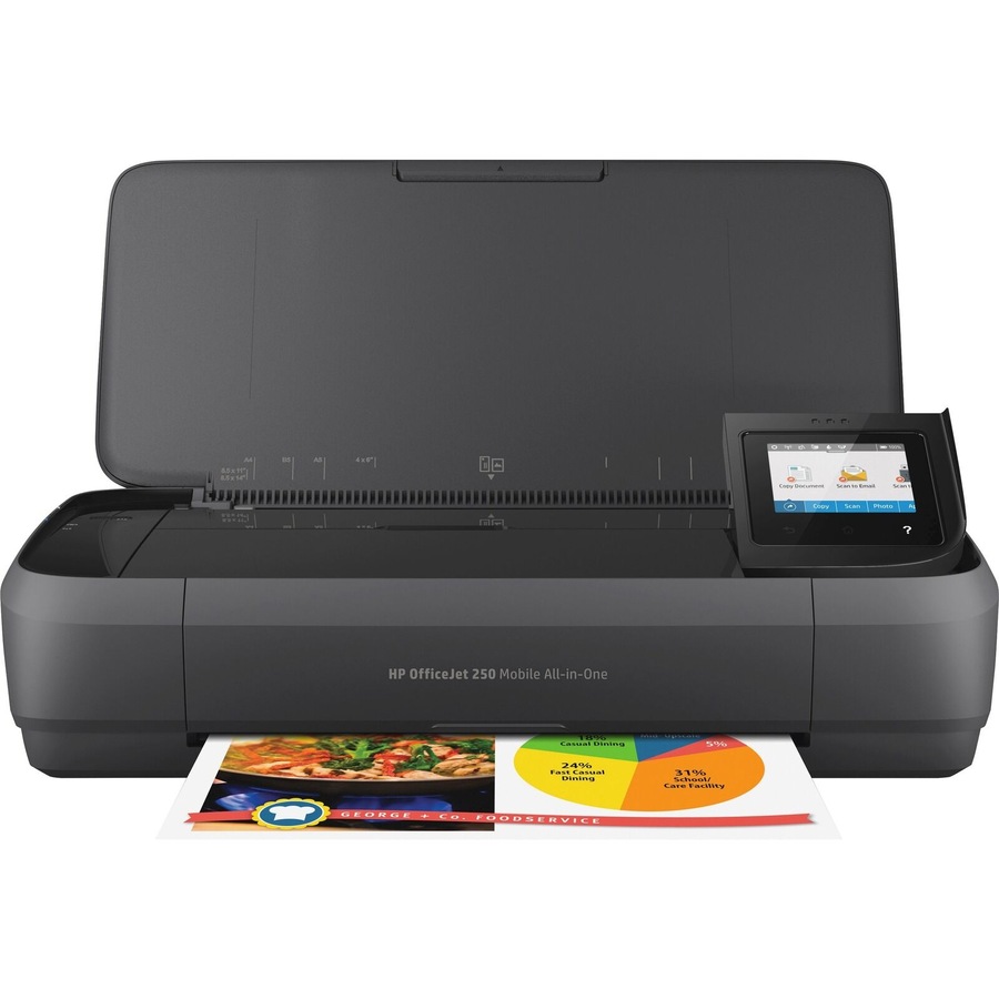 HP Officejet 250 Wireless Inkjet Multifunction Printer - Colour - Copier/Printer/Scanner - 20 ppm Mono/19 ppm Color Print - 4800 x 1200 dpi Print - -