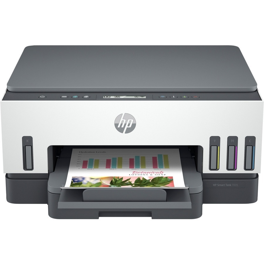 HP Smart Tank 7005 Wireless Inkjet Multifunction Printer - Colour - Copier/Printer/Scanner - 23 ppm Mono/22 ppm Color Print - 48