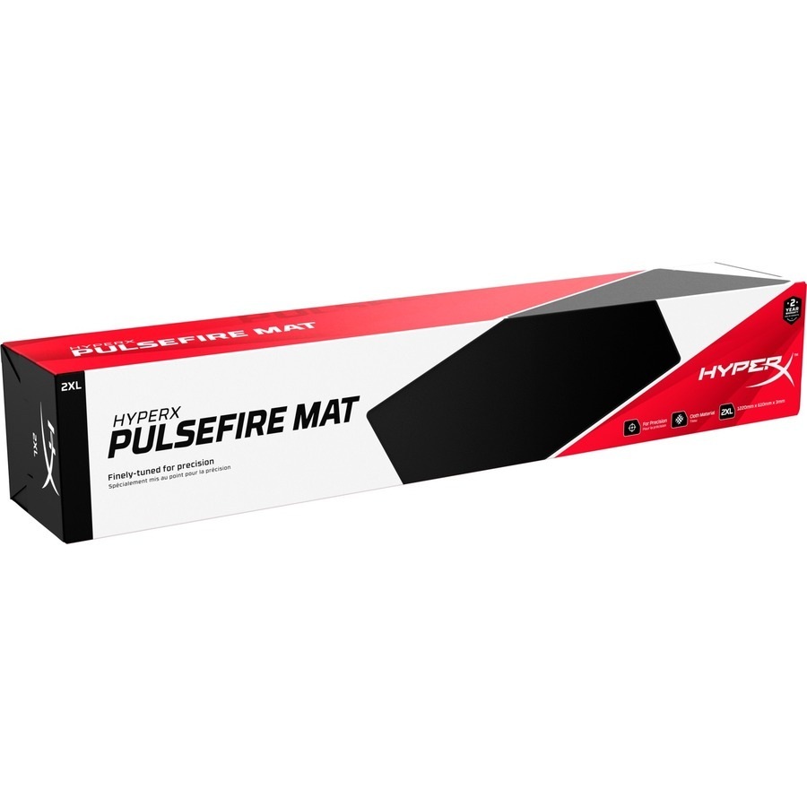 HyperX Pulsefire Mat Extra Extra Large Gaming Mouse Pad - Textured - Rubber, Foam - Anti-fray, Anti-slip, Wear Resistant, Tear Resistant