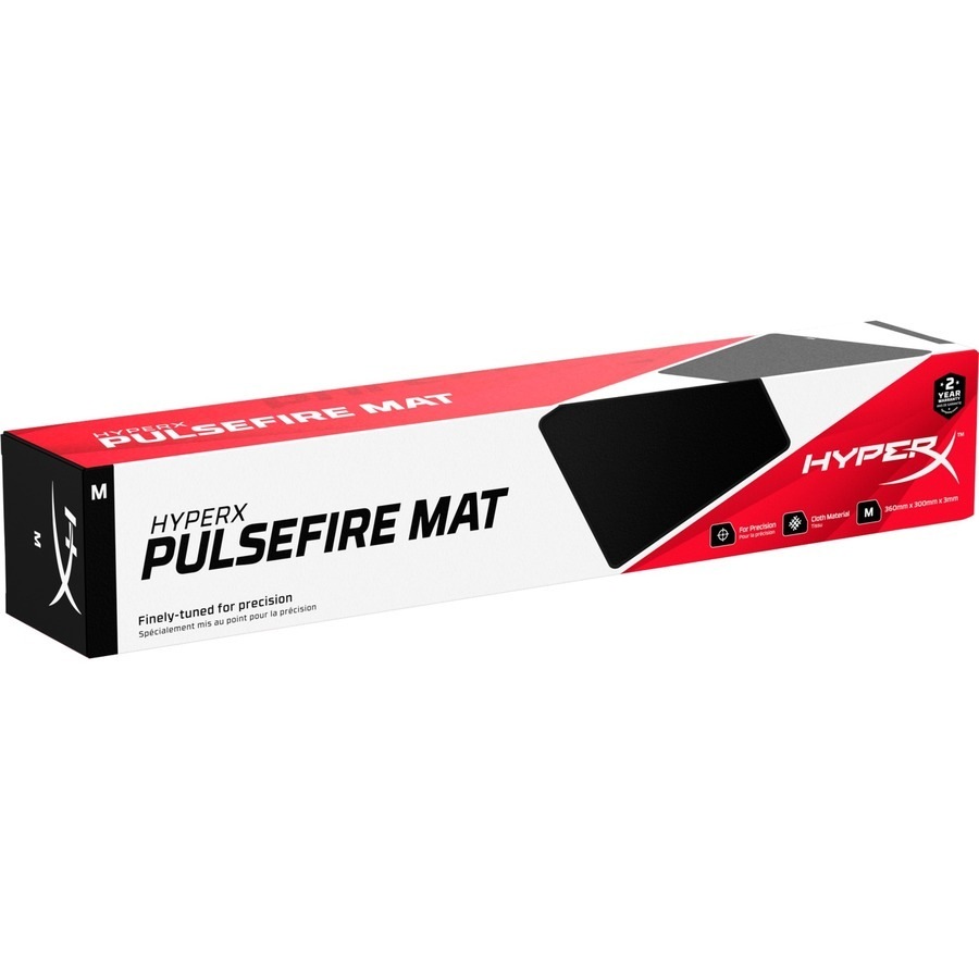 HyperX Pulsefire Mat Medium Gaming Mouse Pad - x 360 mm x 300 mm Dimension - Rubber, Foam - Anti-fray, Anti-slip, Wear Resistant, Tear Resistant