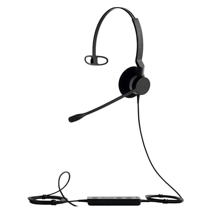 Jabra Biz 2300 Mono UC USB-C Corded Headset, HD Voice, Air Shock Microphone, Freespin, Talk in Comfort, Wired Headsets, PeakStop, Great for Long Calls