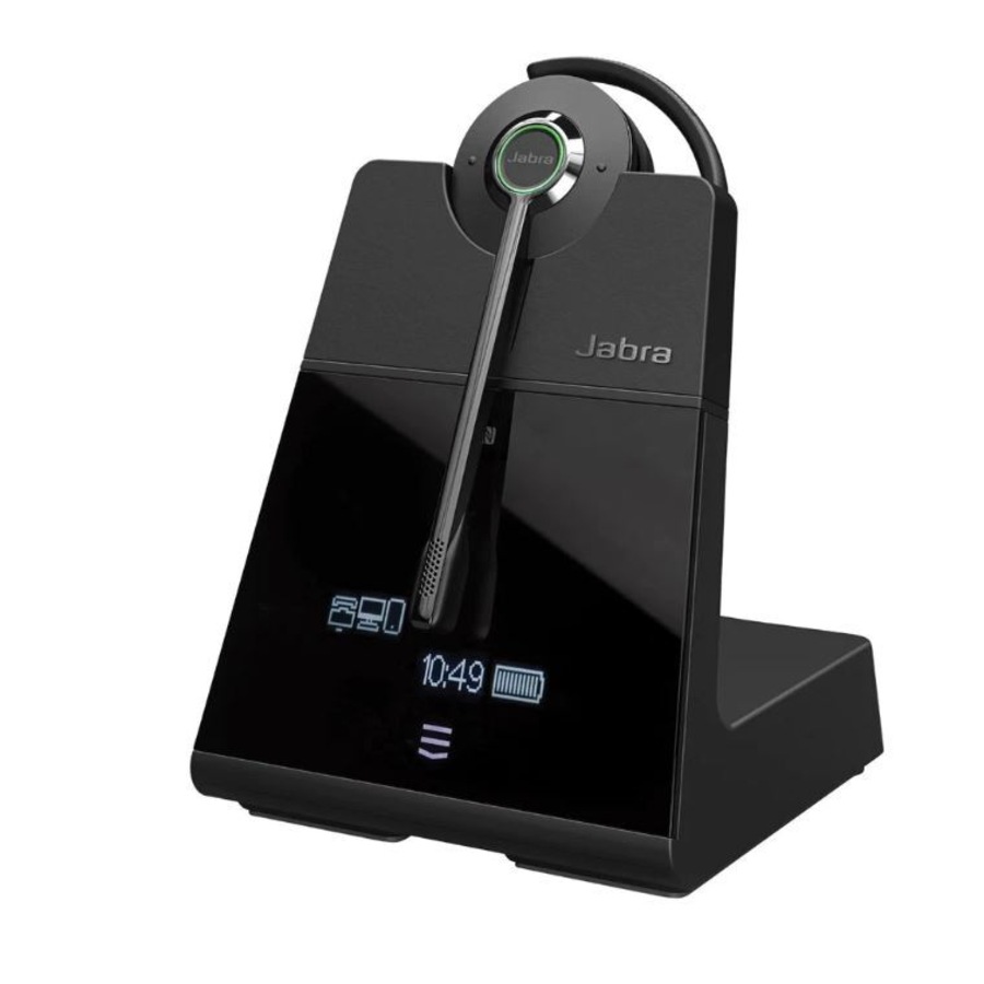 Jabra Engage 75 Mono Wireless Headset, DECT, 150m range, 3x Wireless Density, ANC, 13 Hours Talk Time, Busylight, Connect 5 Devices, Rich call Data *L