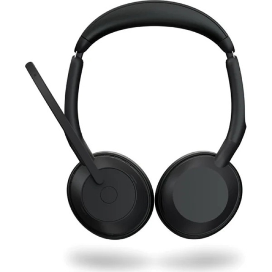 Jabra Evolve2 55, USB C, Stereo, MS Teams, Active Noise Cancellation (ANC), Link 380 Bluetooth Adapter ,30m Wireless Range, 18 Hours Battery Life