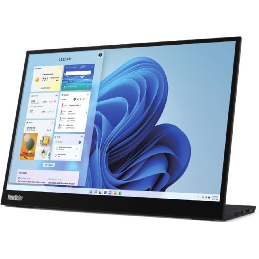 Lenovo ThinkVision M14d 14" Class LED Monitor - 16:10 - Raven Black - 14" Viewable - In-plane Switching (IPS) Technology - WLED Backlight - 2240 x -
