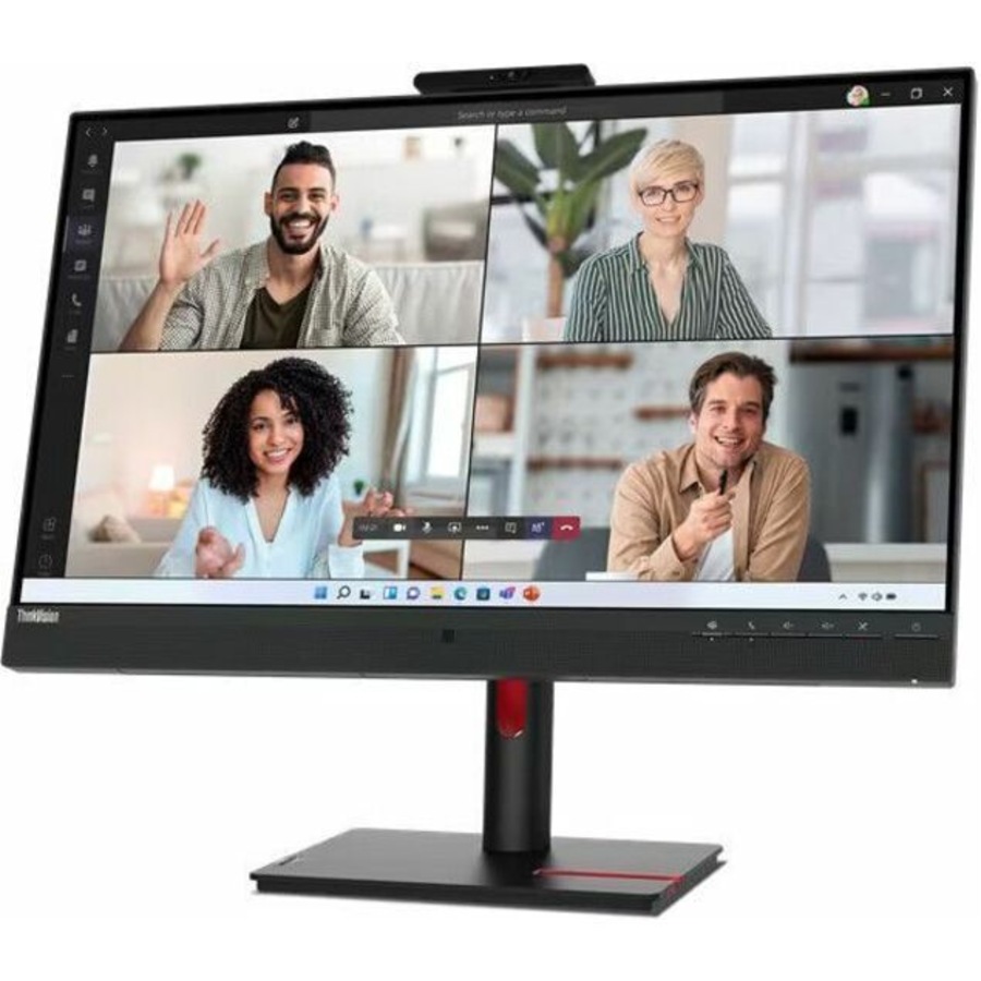 Lenovo ThinkVision T27hv-30 27" Class Webcam WQHD LED Monitor - 16:9 - Raven Black - 27" Viewable - In-plane Switching (IPS) Technology - WLED - 2560