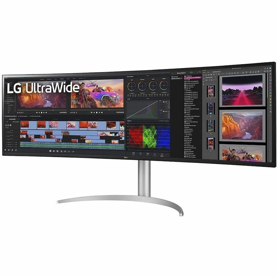 LG 49WQ95C-W 49" Class UW-QHD Curved Screen Gaming LCD Monitor - 32:9 - 49" Viewable - Nano In-plane Switching (Nano IPS) Technology - 5120 x 1440 -