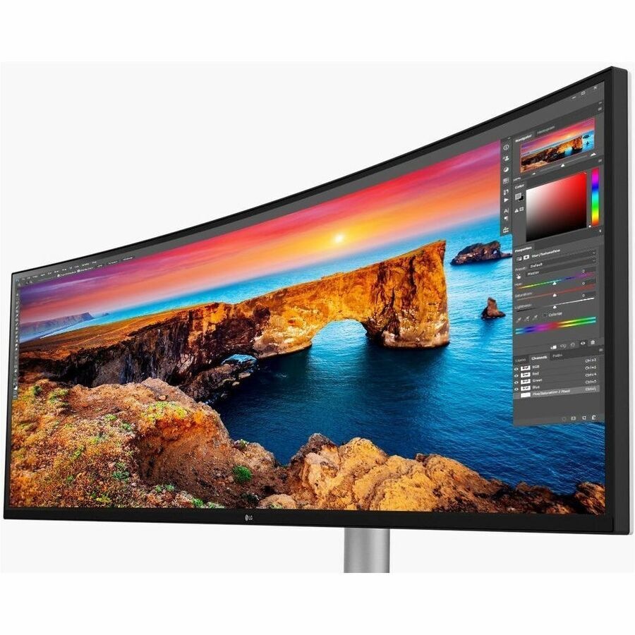 LG 49WQ95C-W 49" Class UW-QHD Curved Screen Gaming LCD Monitor - 32:9 - 49" Viewable - Nano In-plane Switching (Nano IPS) Technology - 5120 x 1440 -