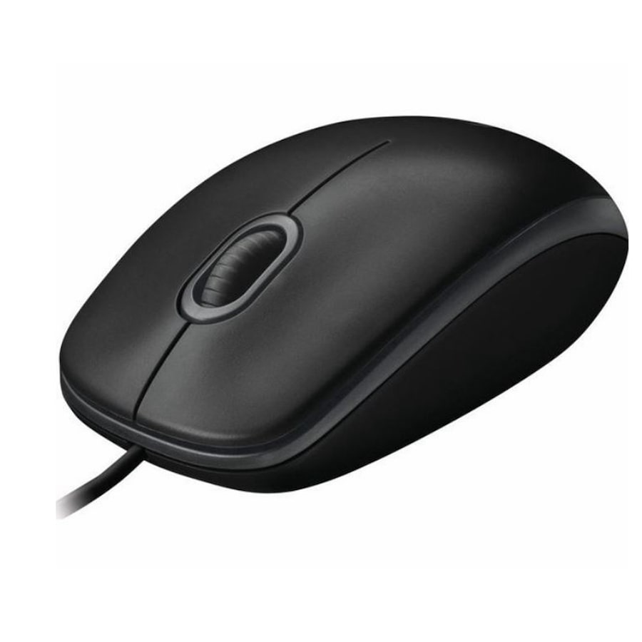 Logitech B100 Optical USB Mouse 800dpi for PC Laptop Mac Tux Full Size Comfort smooth mover 3yr wty