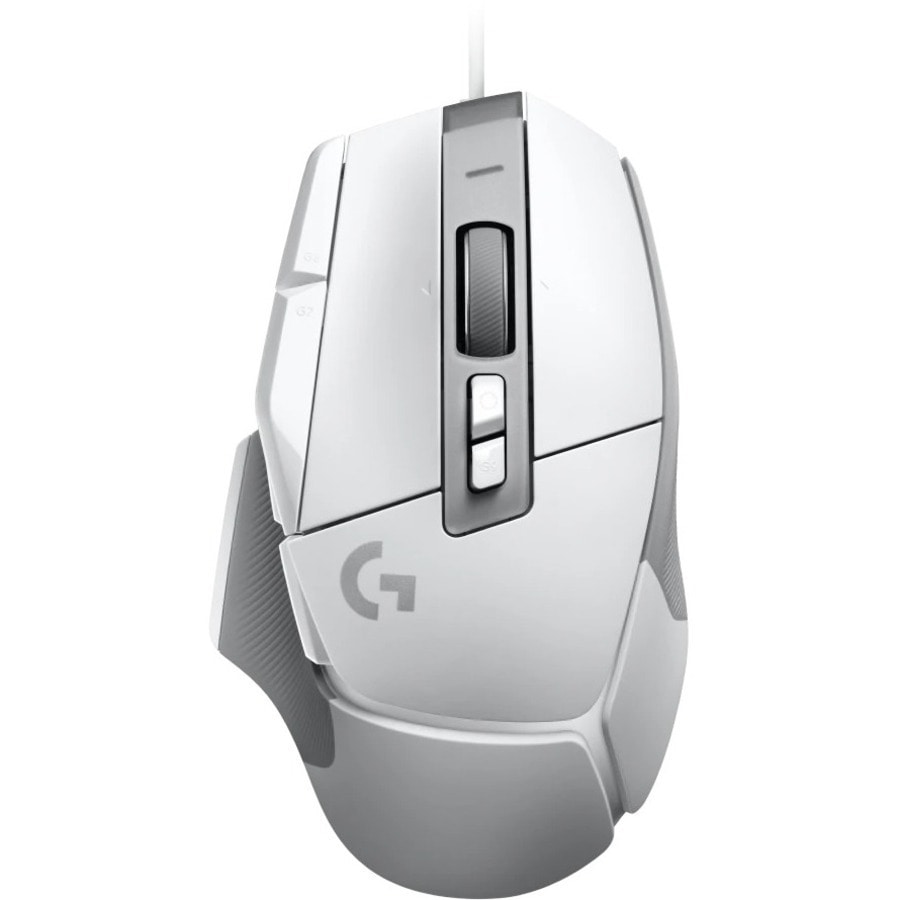 Logitech G G502 X Gaming Mouse - USB Type C - Optical - 13 Programmable Button(s) - White - Cable - 25600 dpi - Scroll Wheel