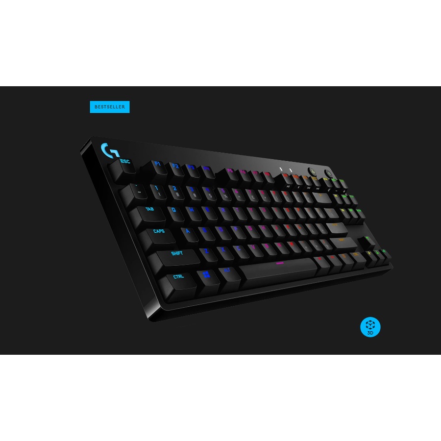 Logitech G PRO X TKL Wireless Mech Gaming Keyboard Black Internet access for Logitech G HUB Software Advanced features require Logitech G HUB