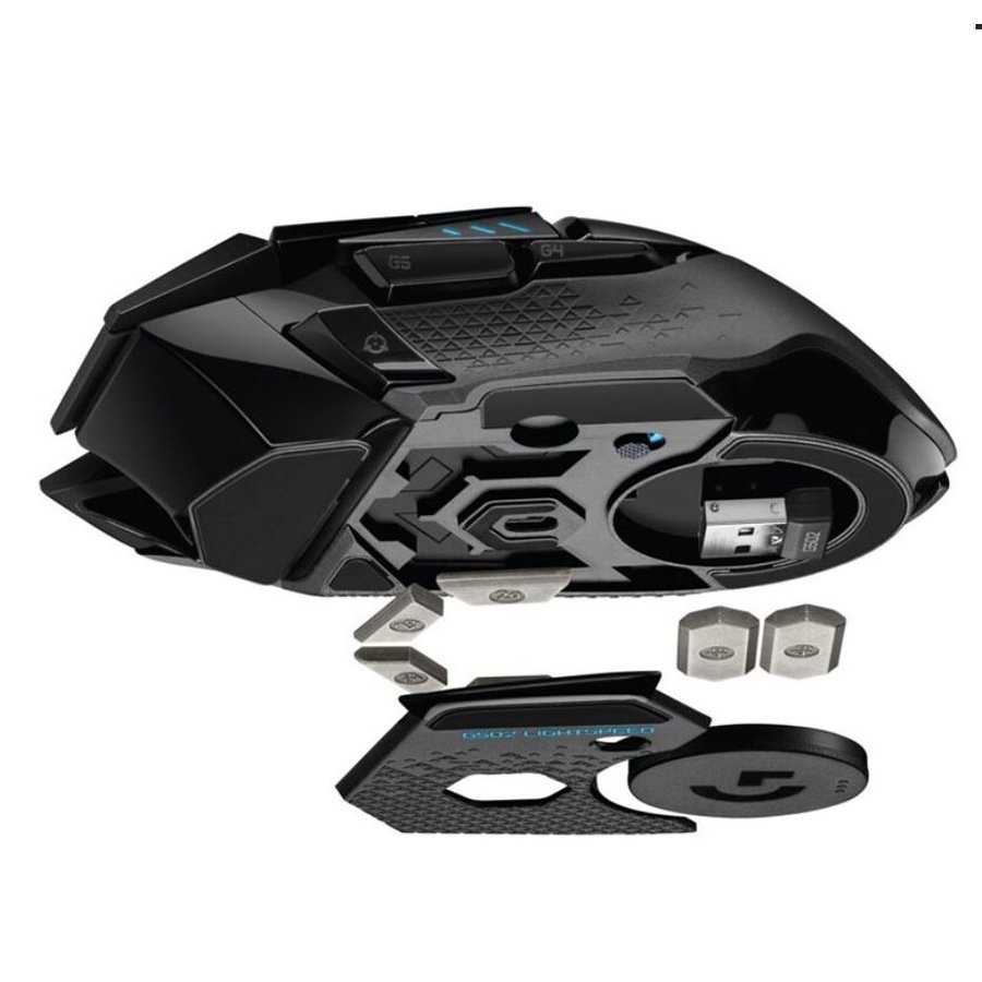 Logitech G502 Lightspeed USB Wireless Gaming Mouse 1ms 16000 DPI Mechanical Button Shifting POWERPLAY RGB Lighting 114g 16g weight(LS)