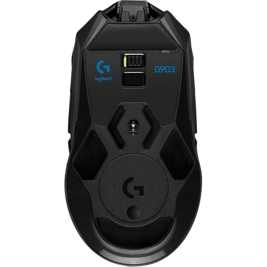 Logitech LIGHTSPEED G903 Gaming Mouse - Wi-Fi - USB - Black - Wireless - 2.40 GHz - 16000 dpi - Scroll Wheel - Symmetrical