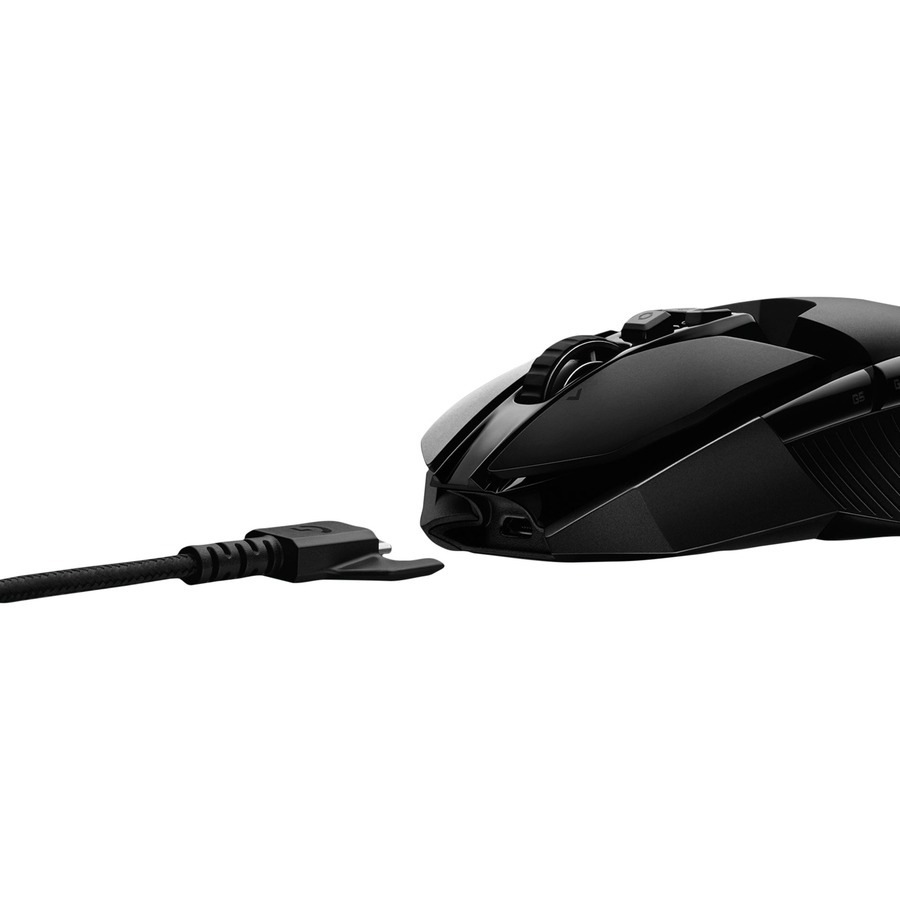 Logitech LIGHTSPEED G903 Gaming Mouse - Wi-Fi - USB - Black - Wireless - 2.40 GHz - 16000 dpi - Scroll Wheel - Symmetrical