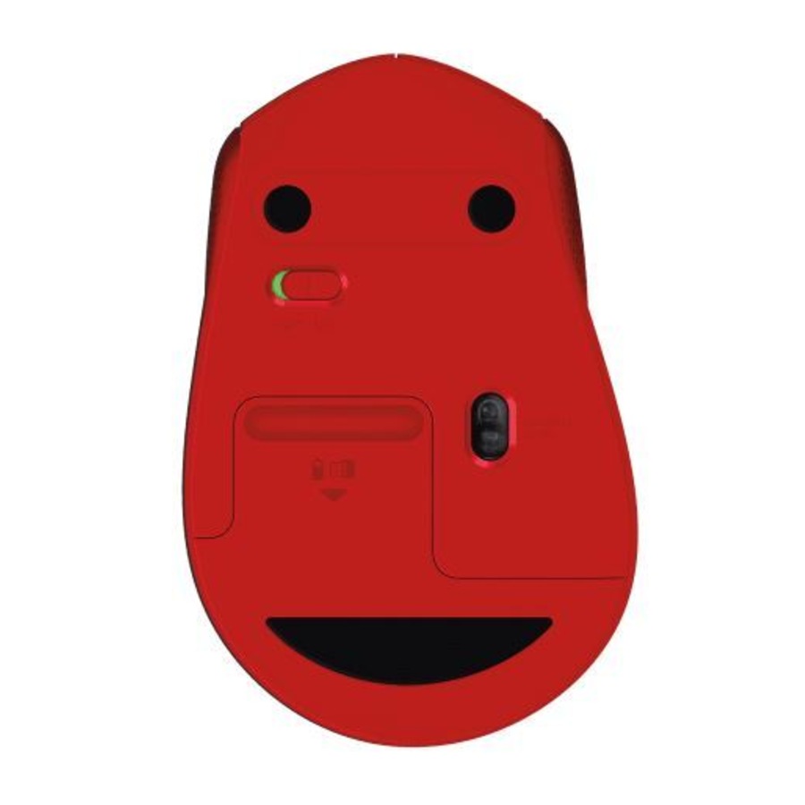 Buy Logitech M331 SILENT PLUS Wireless Mouse Red DPI (Min/Max): 1000 ...
