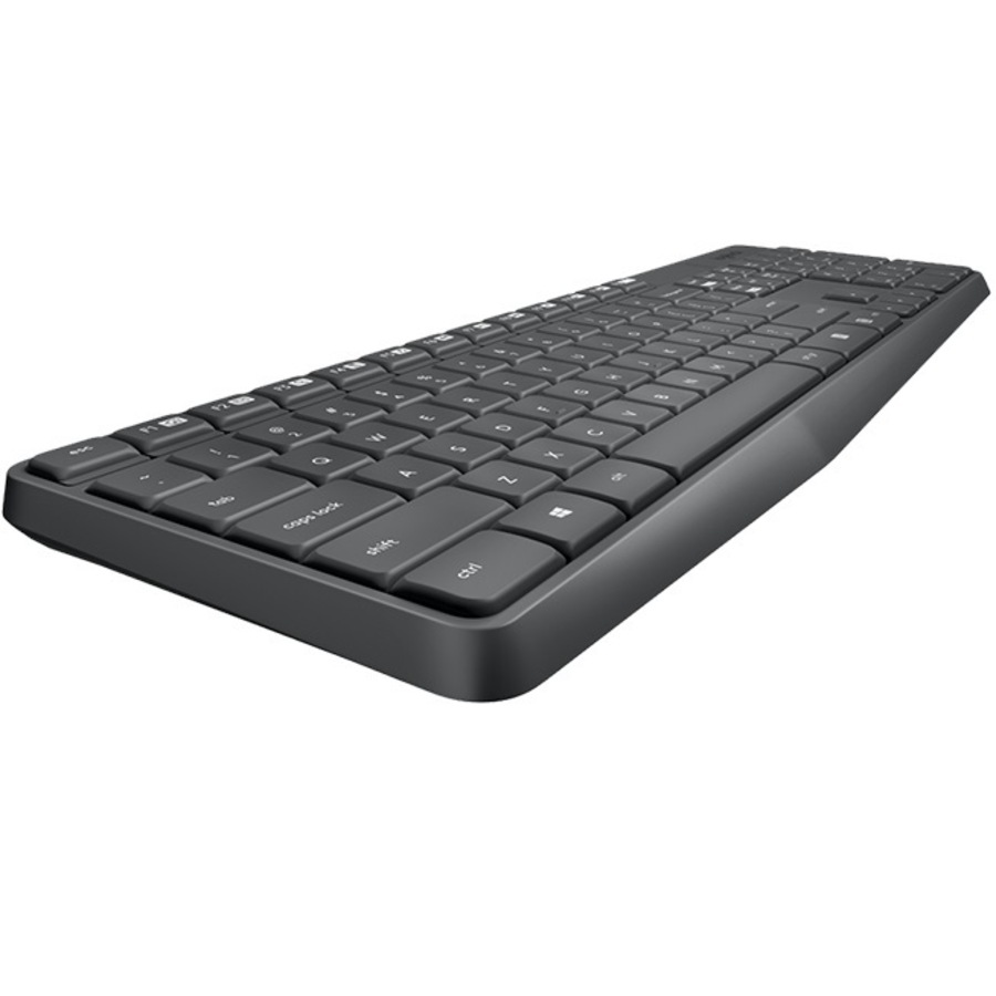 Logitech MK235 Wireless Keyboard and Mouse Combo 2.4GHz Wireless Compact Long Battery Life 8 Shortcut keys