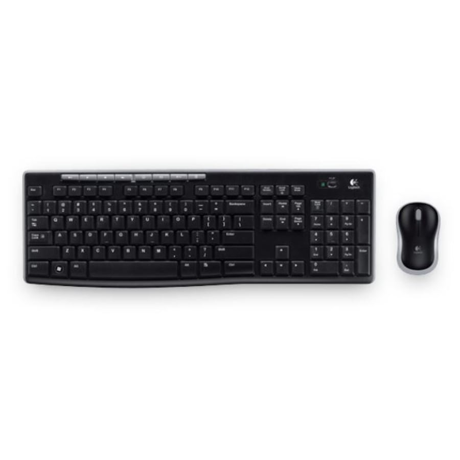 Logitech MK270R Wireless Keyboard and Mouse Combo 2.4GHz Wireless Compact Long Battery Life 8 Shortcut keys