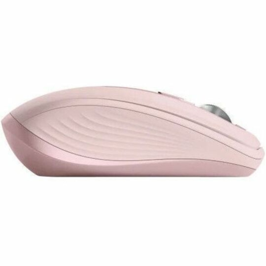 Logitech MX Anywhere 3S Mouse - Bluetooth - USB - Darkfield - 6 Button(s) - Rose - Wireless - Rechargeable - 8000 dpi - Scroll Wheel