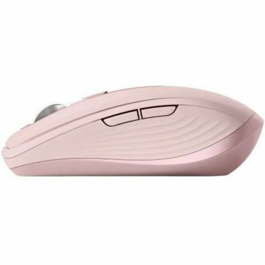 Logitech MX Anywhere 3S Mouse - Bluetooth - USB - Darkfield - 6 Button(s) - Rose - Wireless - Rechargeable - 8000 dpi - Scroll Wheel