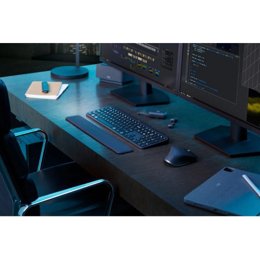 Logitech MX KEYS S Wireless ILLUMINATED Keyboard/ Rechargeable Li-Po (1500 mAh) battery Graphite 1-Year Limited Hardware Warranty