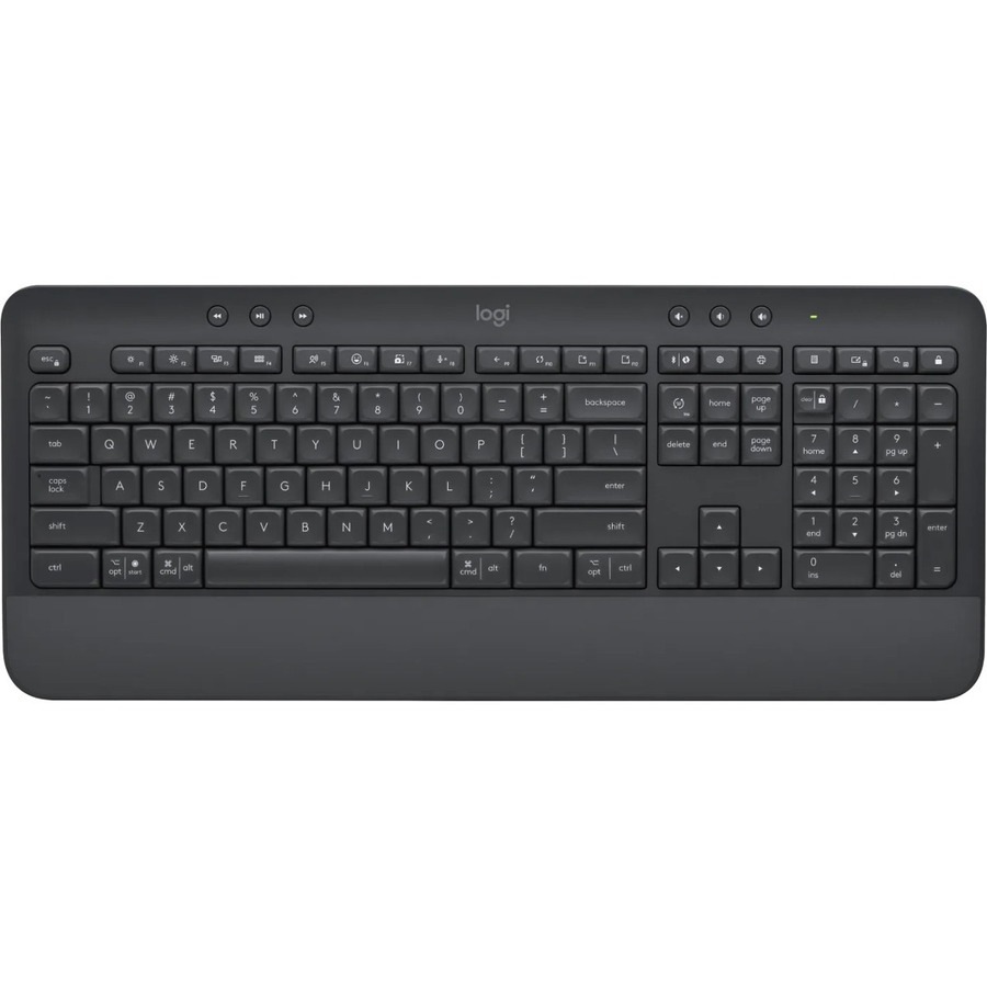 Logitech Signature MK650 Keyboard & Mouse - English (US) - USB Plunger Wireless Bluetooth/RF Keyboard - 118 Key - Keyboard/Keypad Color: Graphite - -
