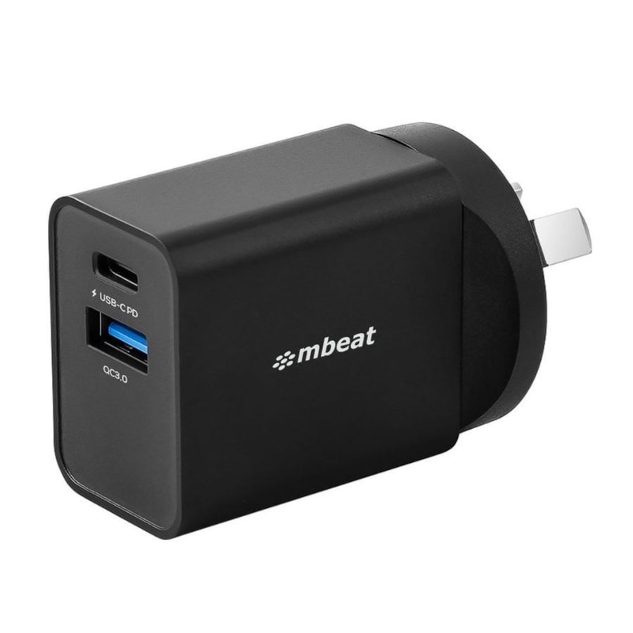 mbeat?? Gorilla Power Dual Port 18W USB-C PD & QC 3.0 Charger