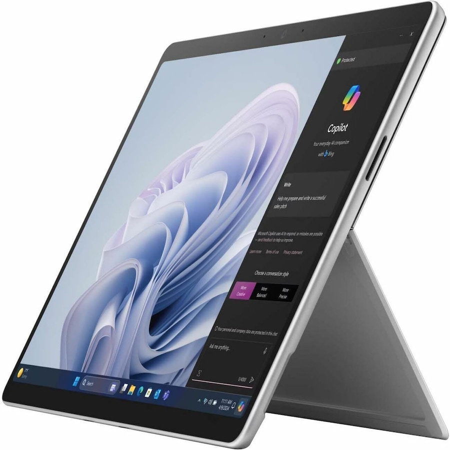 Microsoft Surface Pro 10 Tablet - vPro Technology - 16 GB - 256 GB SSD - Windows 11 Pro - 5G - Platinum - Core Ultra 5 Dodeca-core (12 Core) 135U - -