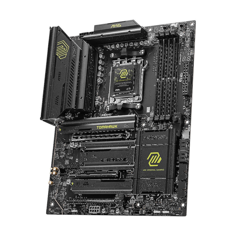 MSI MAG X870 TOMAHAWK WIFI, AMD AM5 ATX Motherboard 4x DDR5~256GB, 3x PCIe x16, 4x M.2, 5x USB 3.2, 4x USB2.0, 3x USB-C