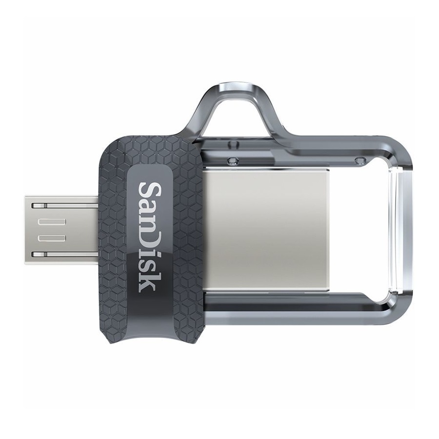 SanDisk Ultra 128GB Dual OTG Clear USB Flash Drive