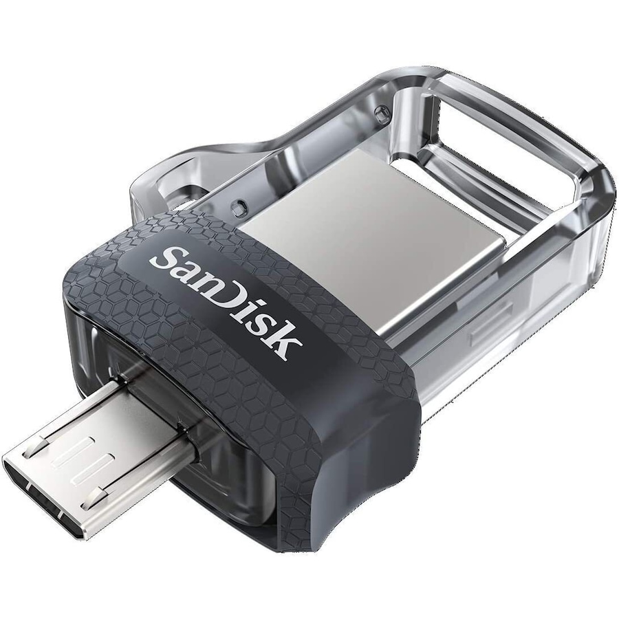 SanDisk Ultra 256GB Dual OTG Clear USB Flash Drive