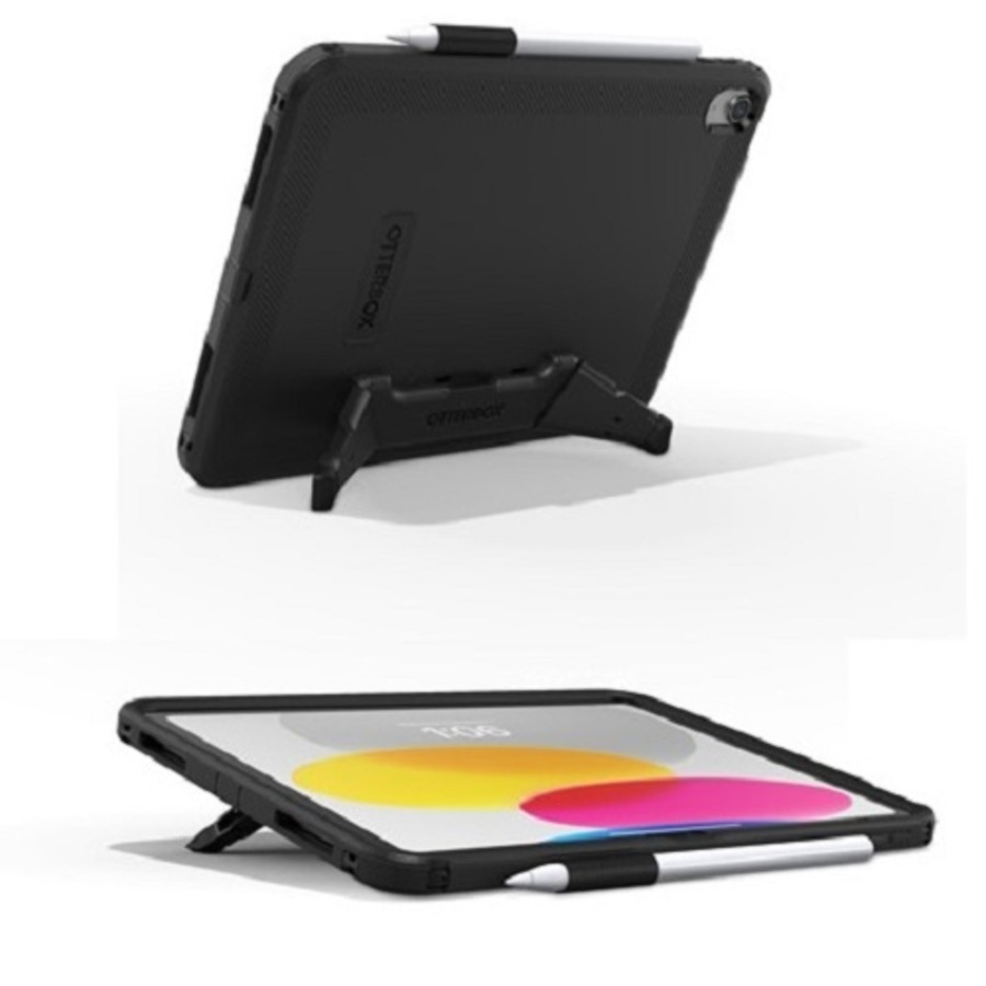 OtterBox Defender Apple iPad (10.9") 11th Gen (A16) / iPad 10th Gen Case Black ProPack, Built-in-Kickstand & Screen Protector, 7 Years Warranty