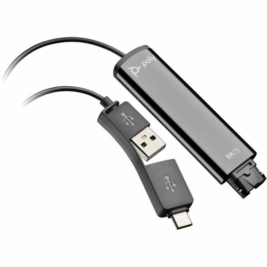 Buy Poly DA75 Headset Adapter for Headset - USB Type C Connectivity ...