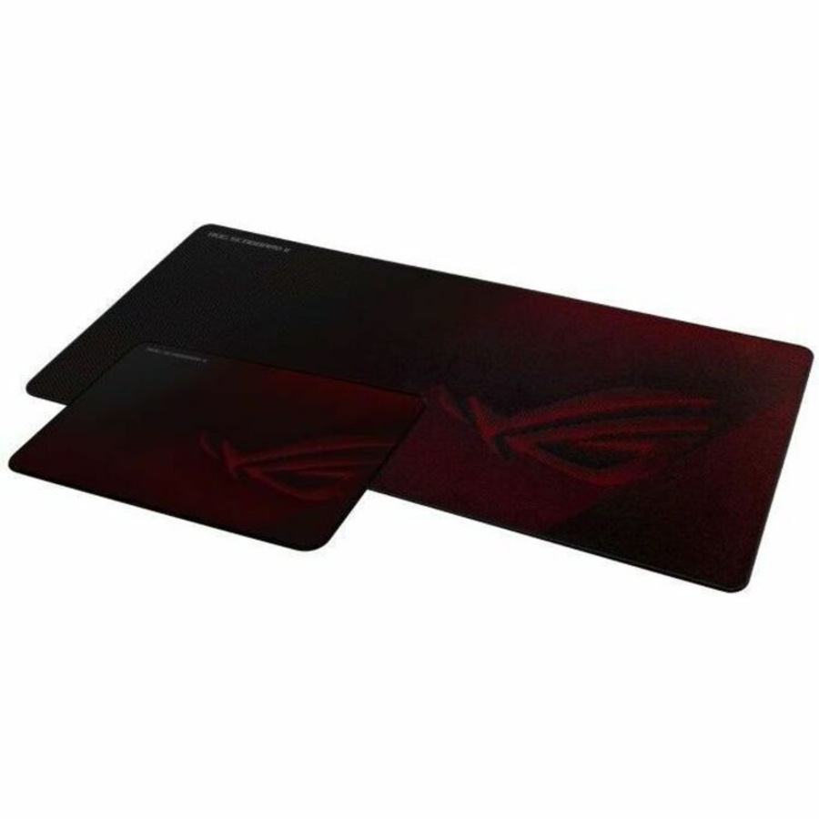 ROG Scabbard II Arctic Gray XXL is extended gaming mouse pad with protective nano coating for a water- oil-and dust-repellent surface