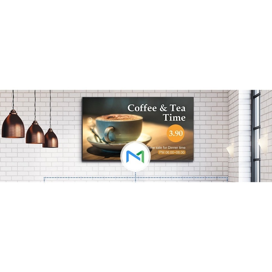 Samsung QE65T 65" LCD Digital Signage Display - Cortex A72 1.70 GHz - 2 GB LPDDR4 - 3840 x 2160 - Direct LED - 300 cd/m - 2160p - USB - HDMI