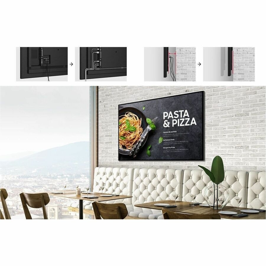 Samsung QH65C 65" LCD Digital Signage Display - 24 Hours/7 Days Operation - 3840 x 2160 - 700 cd/m² - 2160p - HDMIWireless LAN - Ethernet