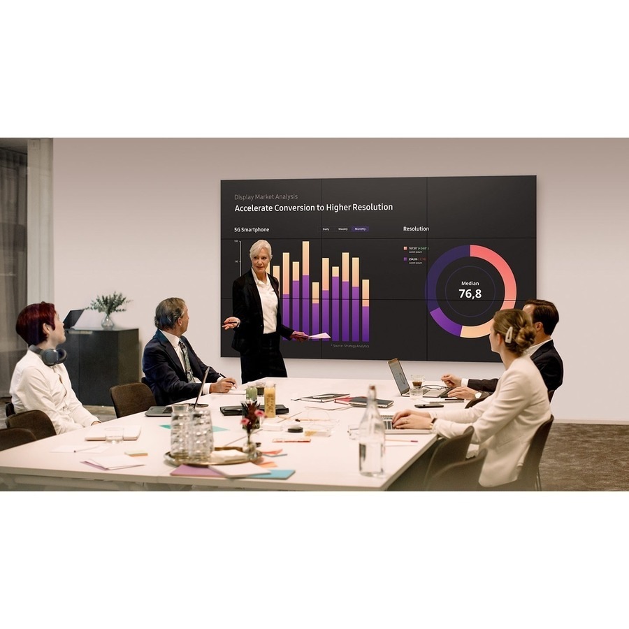 Samsung VM46T-U 46" LCD Digital Signage Display - 1920 x 1080 - Direct LED - 500 cd/m - 1080p - USB - HDMI - DVI - Serial - Ethernet