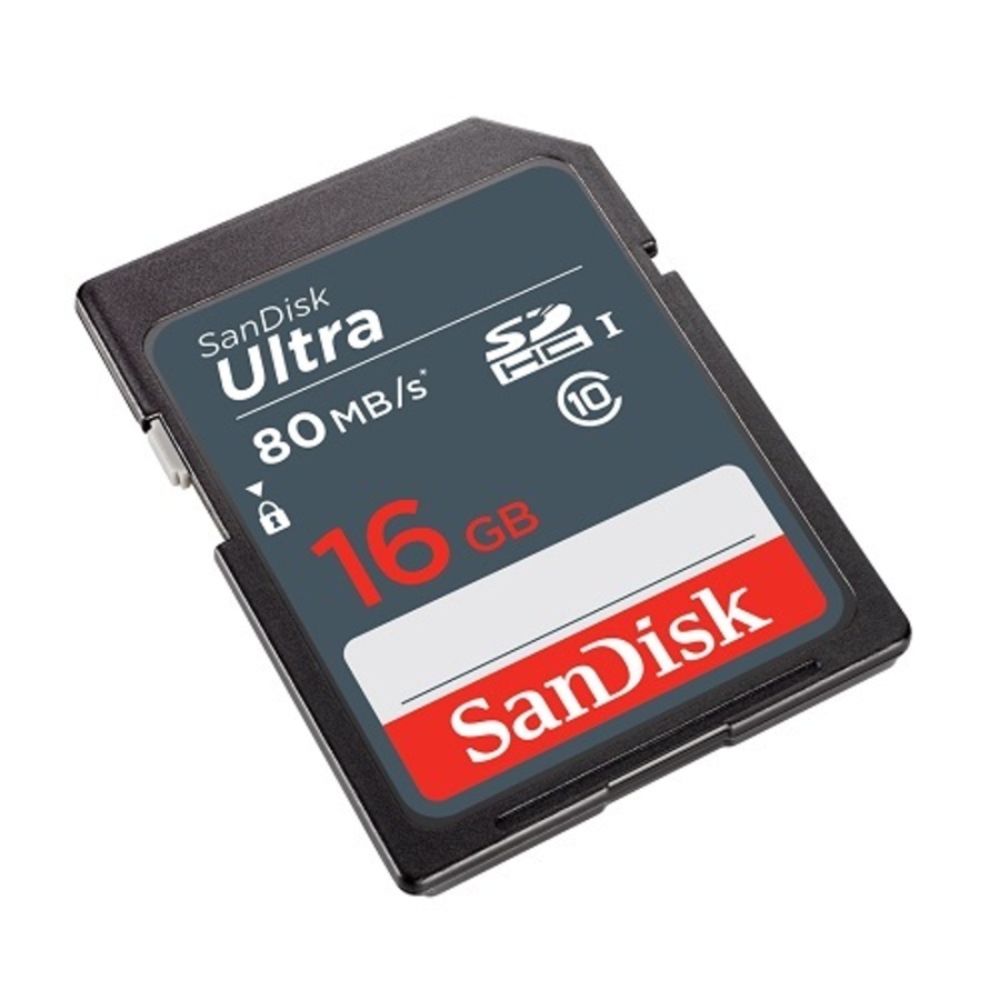 SanDisk 16GB SD Card SDHC Ultra Class 10 80mb/s
