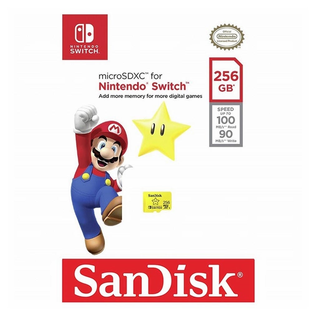 SanDisk 256GB Nintendo Licensed Micro SD