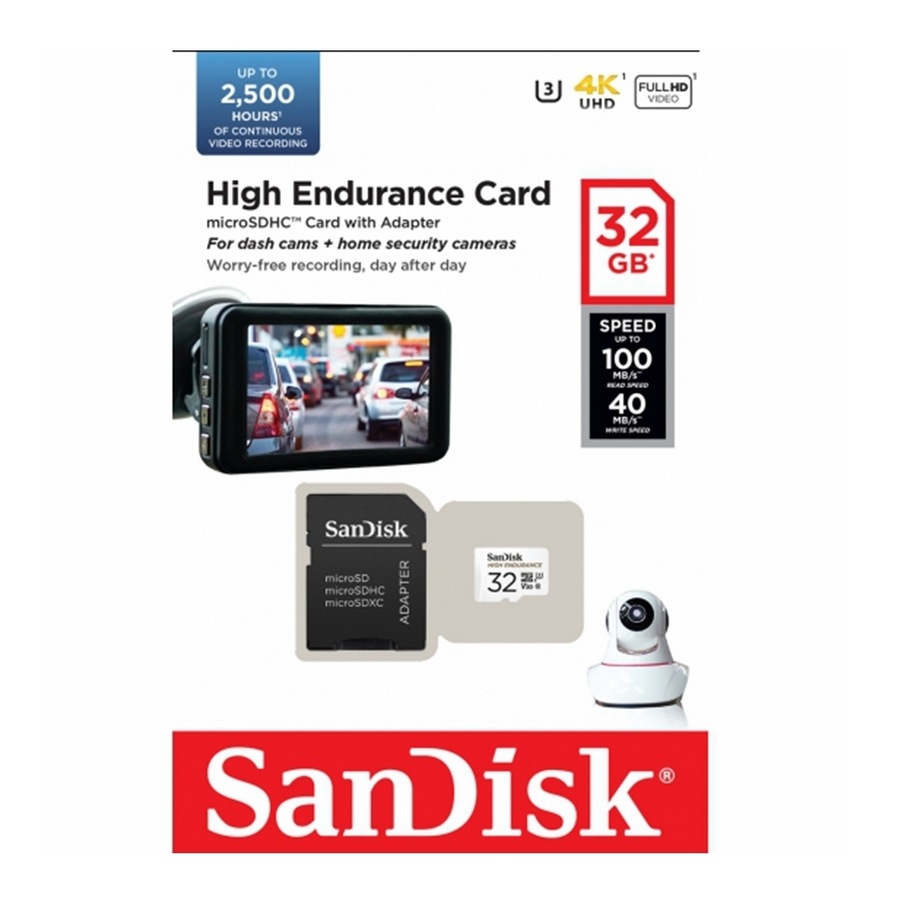 SanDisk 32GB High Endurance Micro SD Card