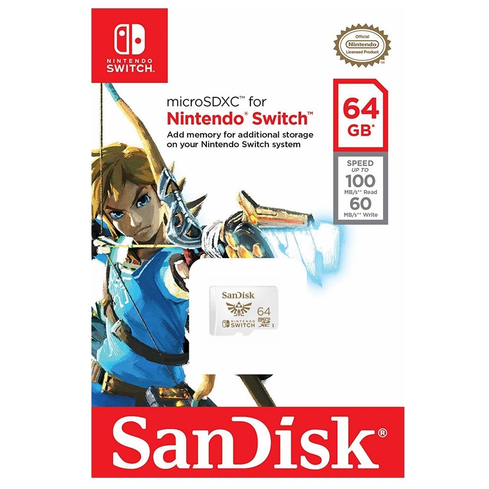 SanDisk 64GB Nintendo Licensed Micro SD