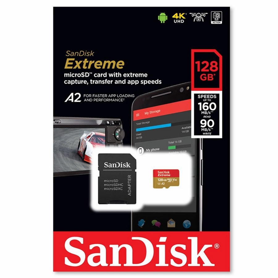 SanDisk Extreme 128GB Micro SD Card