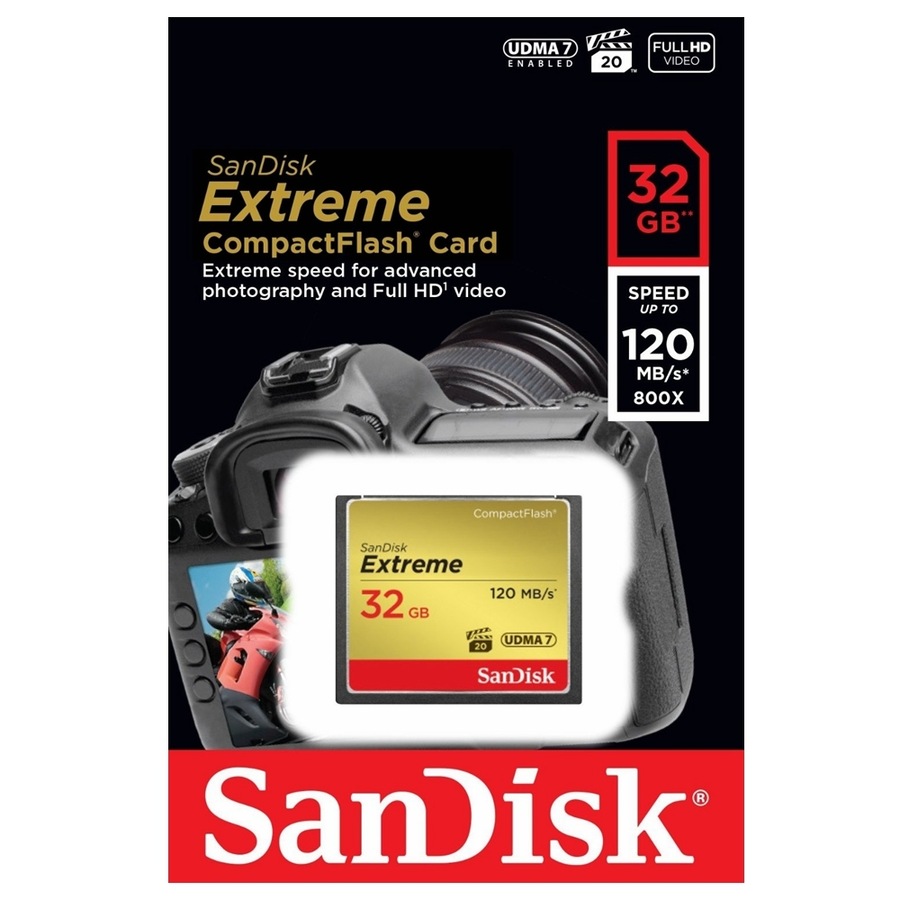 SanDisk Extreme 32GB CF Card 120MB/s