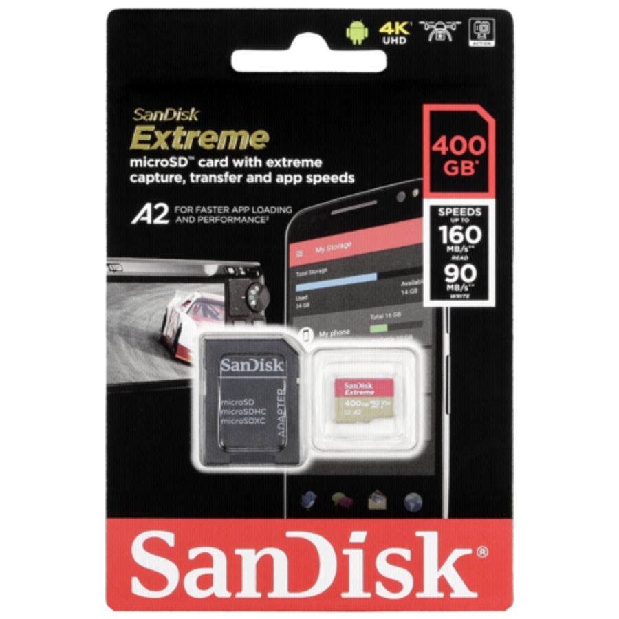 SanDisk Extreme 400GB Micro SD Card