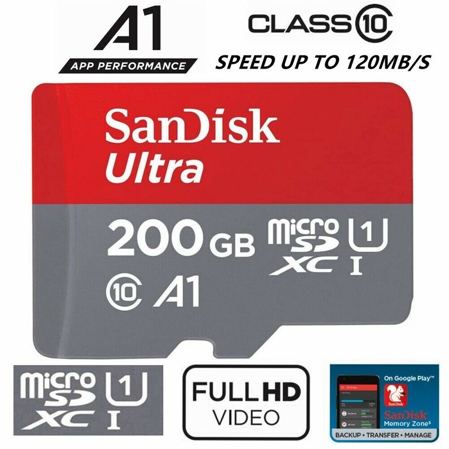 SanDisk Ultra 200GB Micro SD Card