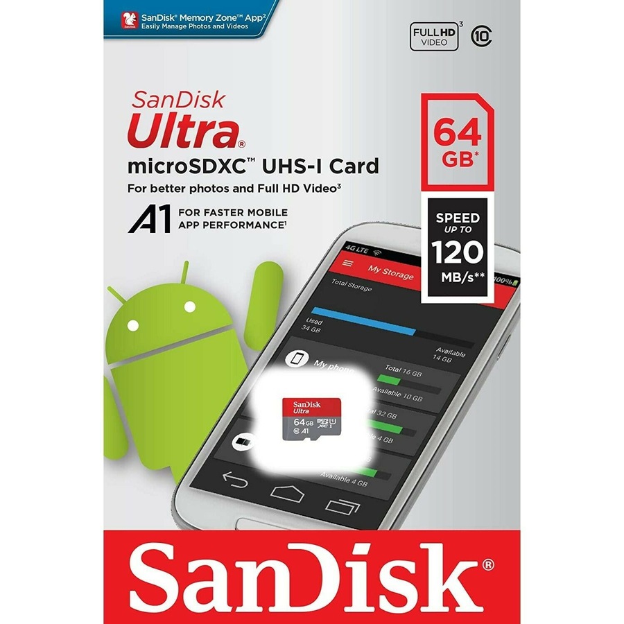 SanDisk Ultra 64GB Micro SD Card