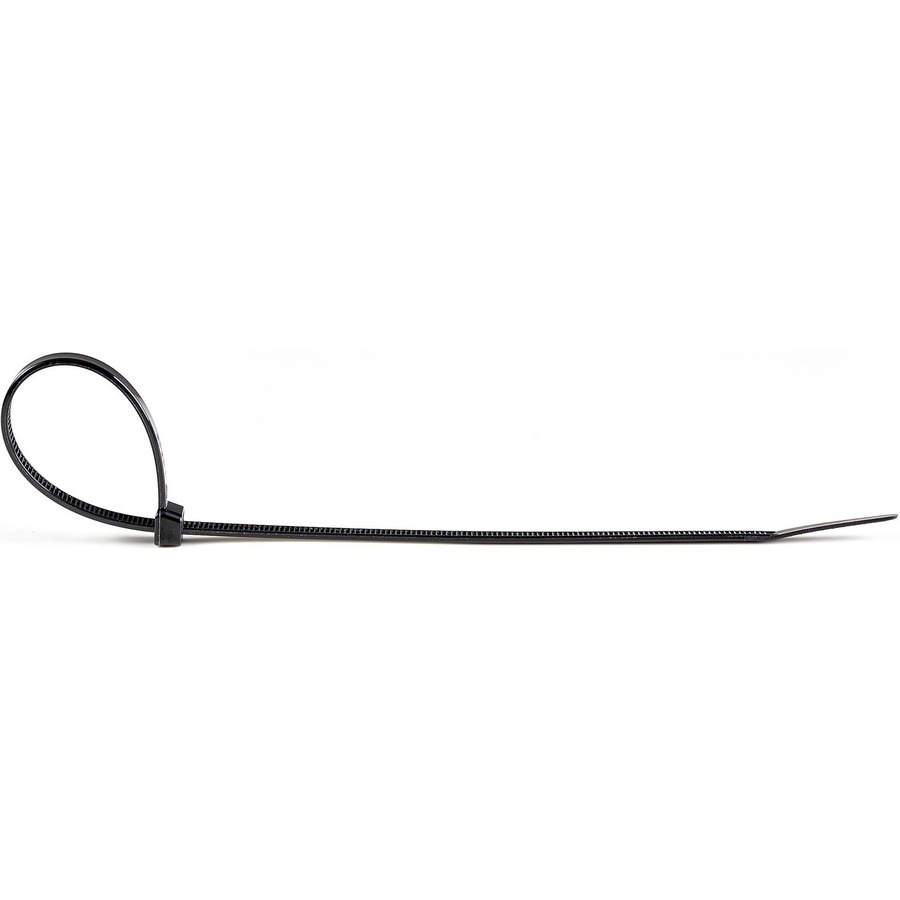 StarTech.com 100 Pack 10" Cable Ties - Black Extra Large Nylon/Plastic Zip Ties Adjustable Network Cable Wraps UL TAA - Cable Ti