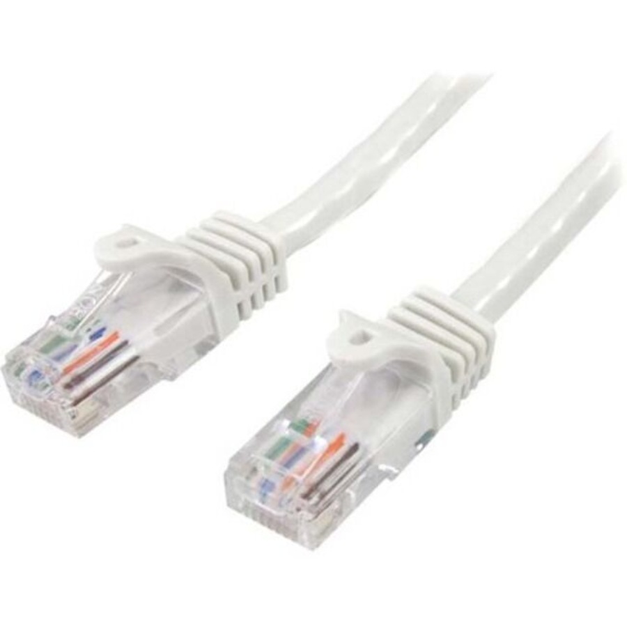 StarTech.com 10m White Cat5e Patch Cable with Snagless RJ45 Connectors - Long Ethernet Cable - 10 m Cat 5e UTP Cable - Make Fast