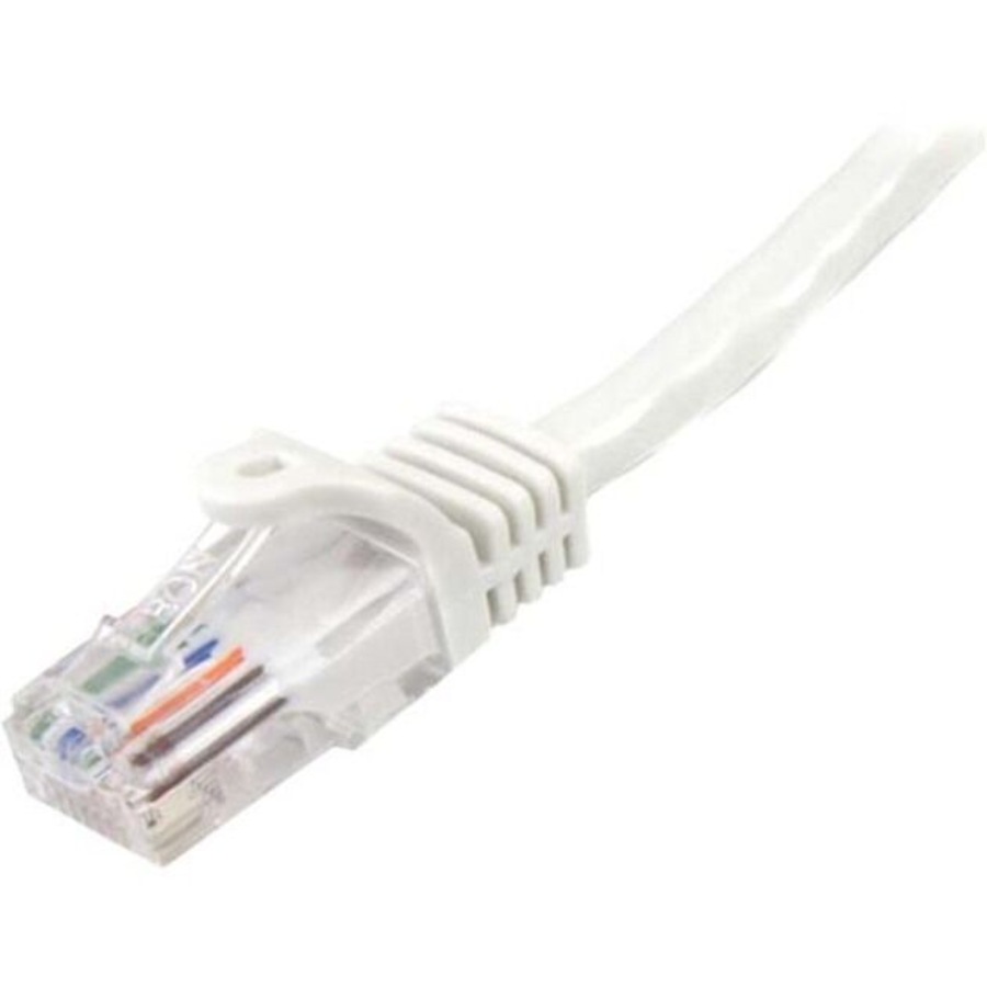 StarTech.com 10m White Cat5e Patch Cable with Snagless RJ45 Connectors - Long Ethernet Cable - 10 m Cat 5e UTP Cable - Make Fast