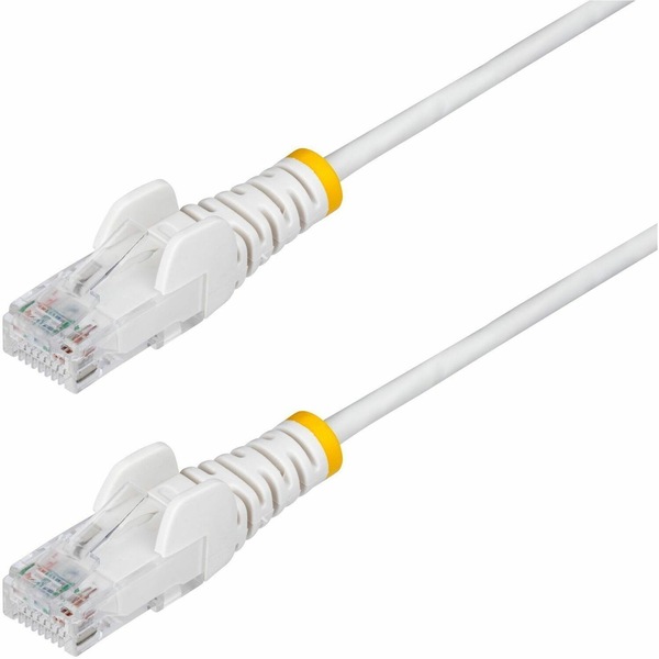 Buy StarTech.com 2.5m White Slim CAT6 Ethernet Cable, Snagless RJ45 ...