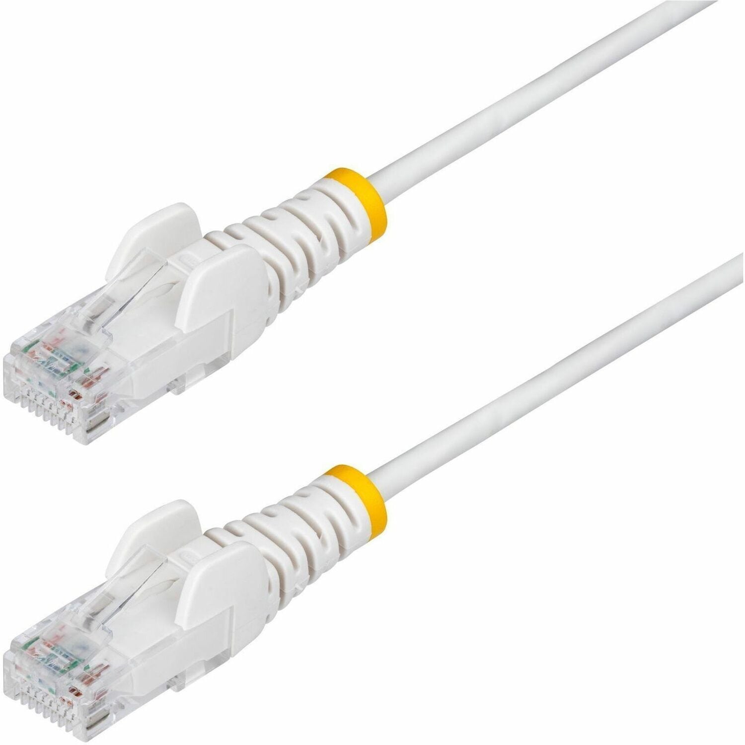 Buy StarTech.com 2.5m White Slim CAT6 Ethernet Cable, Snagless RJ45 ...